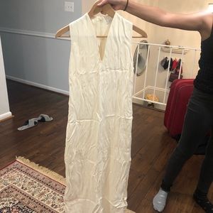 Long creamy dress